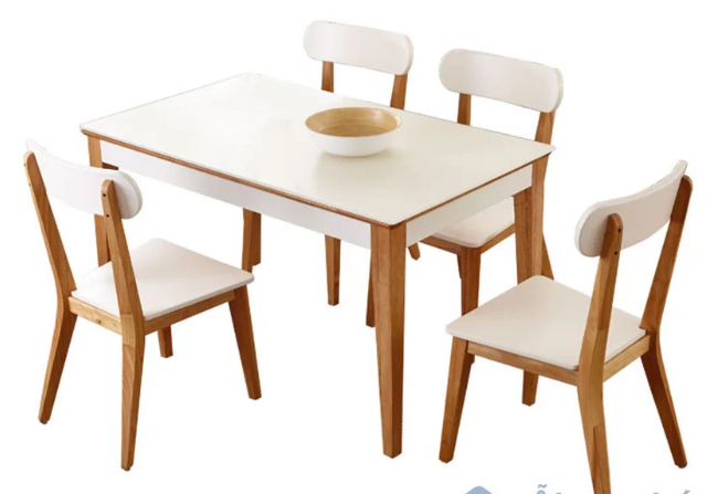 Bộ bàn ăn gỗ thiết kế nhỏ gọn