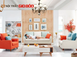 Ghế sofa gỗ tự nhiên phòng khách gia đình hiện đại GB-8298