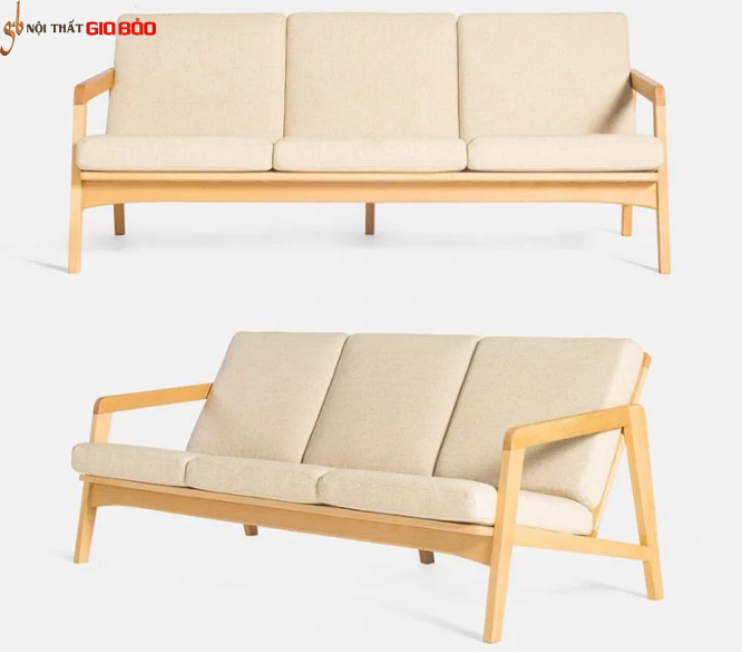 Ghế sofa hiện đại phòng khách gia đình gỗ tự nhiên GB-8296