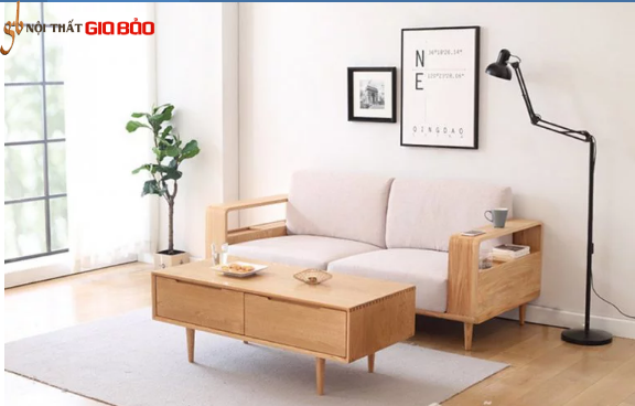 Ghế sofa gỗ tự nhiên thiết kế đẹp hiện đại GB-8302