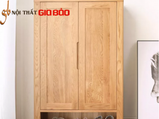Tủ đựng giày gỗ sồi tự nhiên thiết kế hiện đại GB-5712