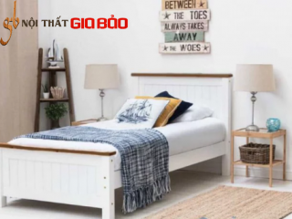 Giường ngủ gỗ nhỏ gọn phong cách Bắc Âu GB-939