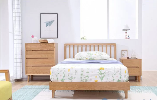 Giường ngủ gỗ tự nhiên thiết kế đẹp GB-9045