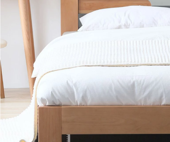 Mẫu giường ngủ gỗ tự nhiên thiết kế hiện đại GB-9059