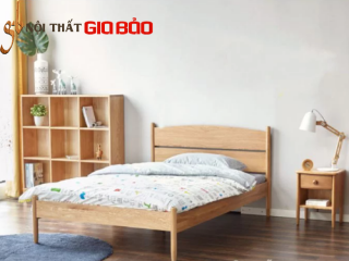 Giường ngủ hiện đại bằng gỗ sồi GB-9058