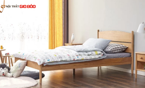 Giường ngủ hiện đại bằng gỗ sồi GB-9058