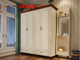Tủ quần áo gia đình thiết kế đẹp gỗ công nghiệp GB-5567